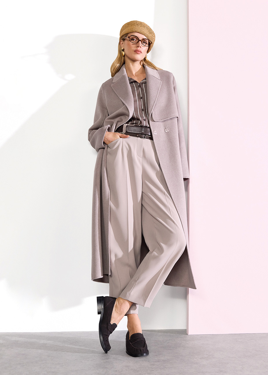 Mantel, Schuh, Dame, Kleid