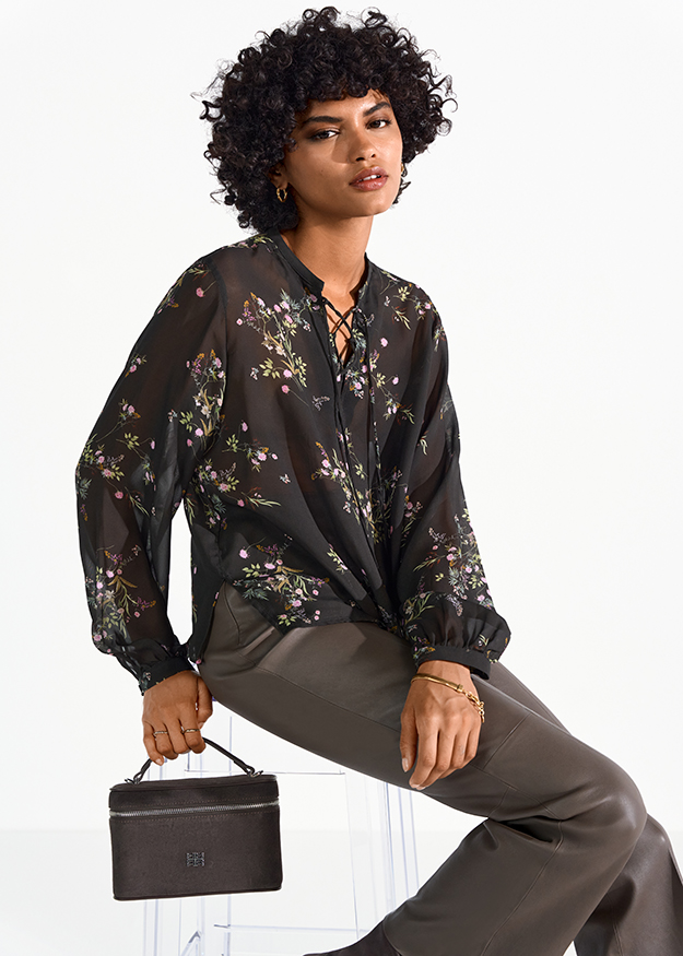 Bluse, Langarm, Person, Tasche, Handtasche