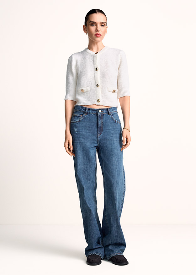 Cardigan aus Merinowollmischung