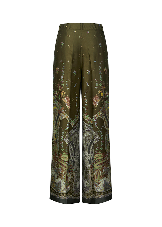 Hose, Palazzo, Stoffhose, Hosenprint, Paisley