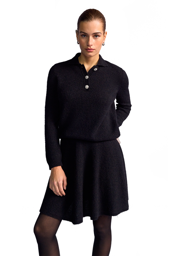 Pullover Mit Statementknöpfen