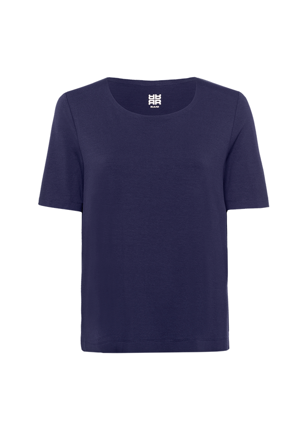 Shirt with Round Neckline