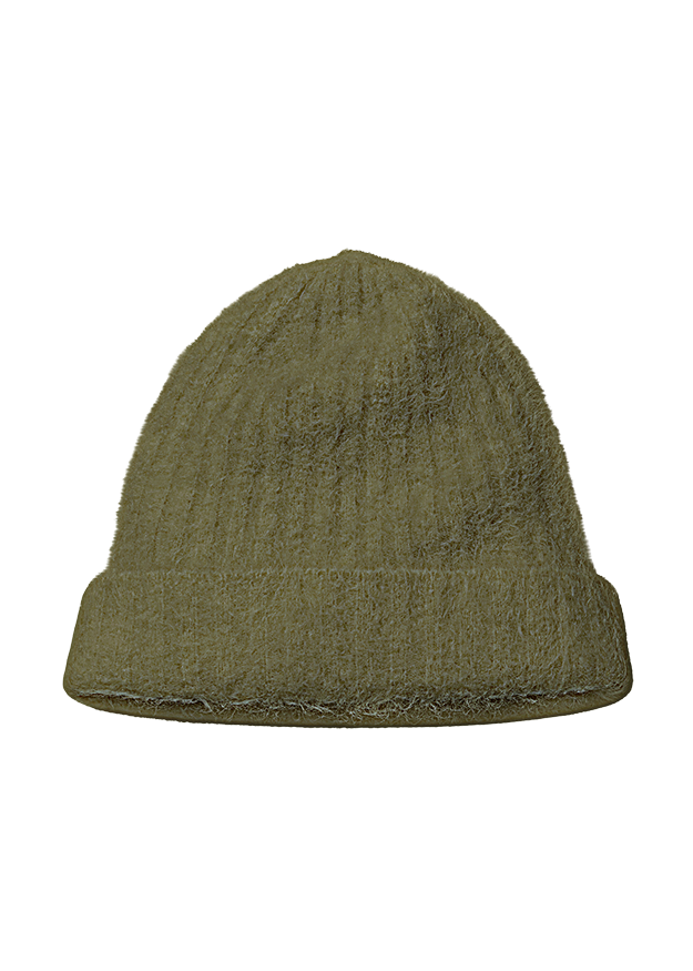 Beanie, Knit hat, Olive green, Woolen, Winter hat