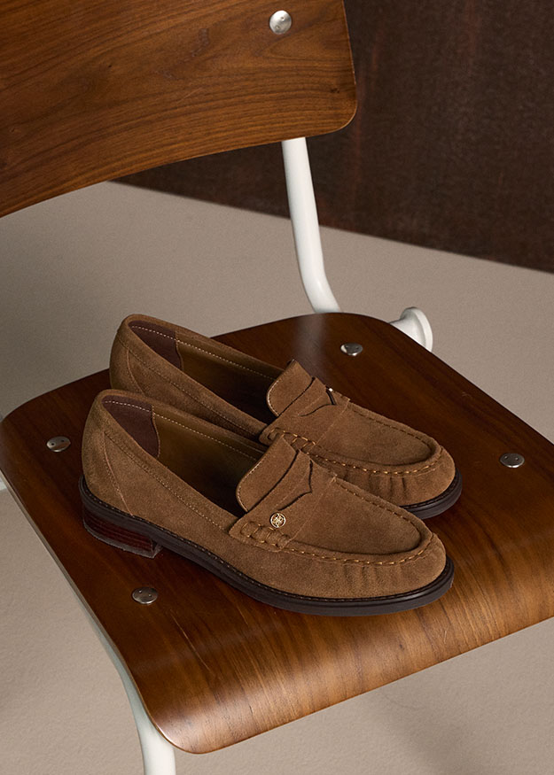 Loafers, Moccasins, Suede, Braun, Schuhe
