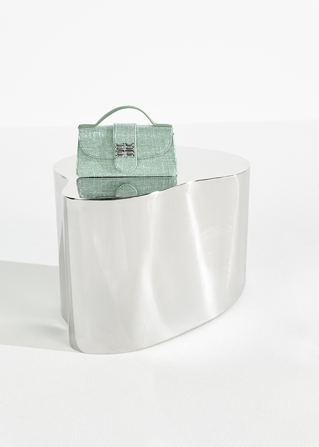 handtasche, mini tasche, grüner leder, clutch, abendtasche