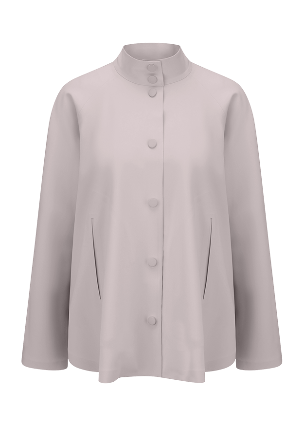 Mantel, Jacke, Knöpfe, Stehkragen, Seitentaschen