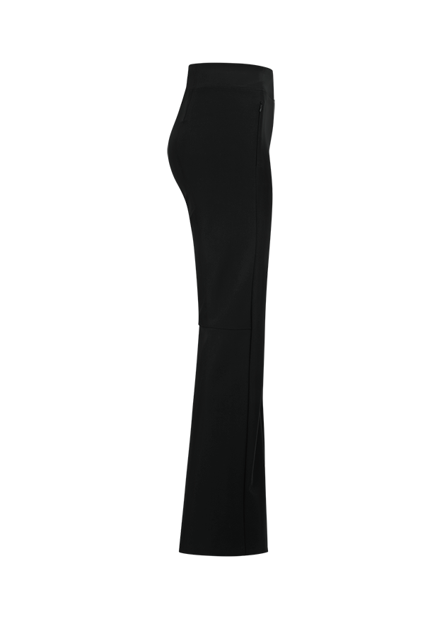 Hose, Schwarze Hose, Slim Fit, Seitliche Naht, Latz/Hosennaht