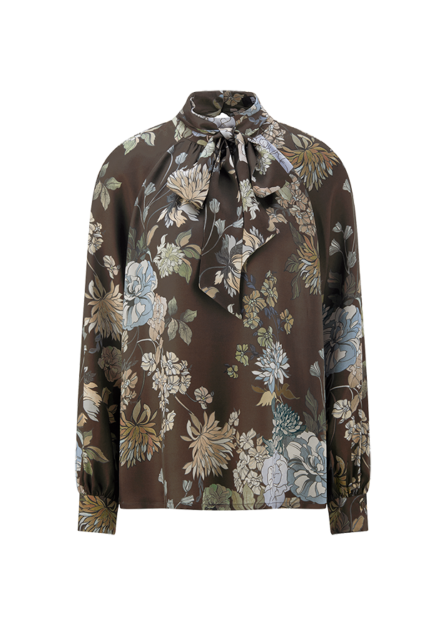 Blouse with Floral Print