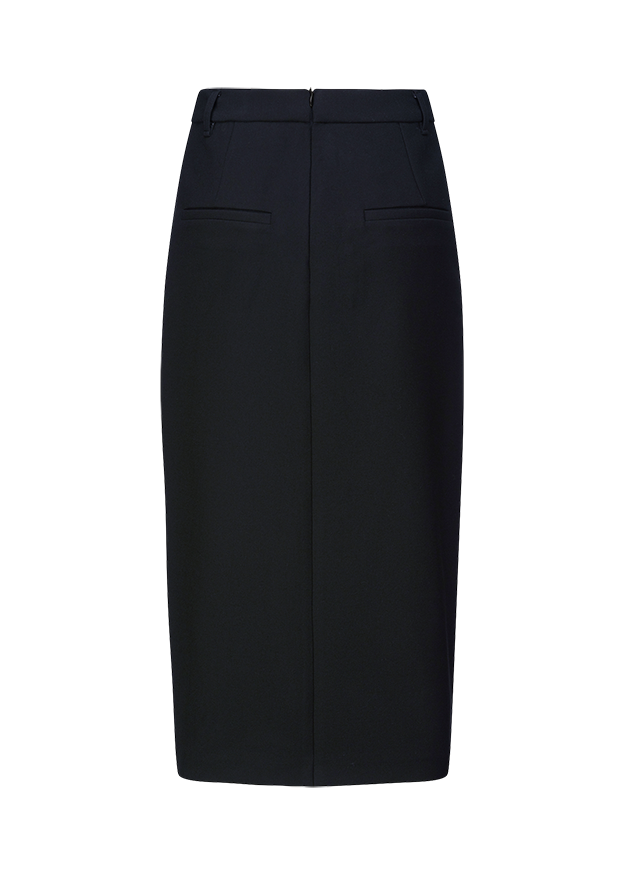 rock, knie-lang, rok, schwarze, nahtlose tasche