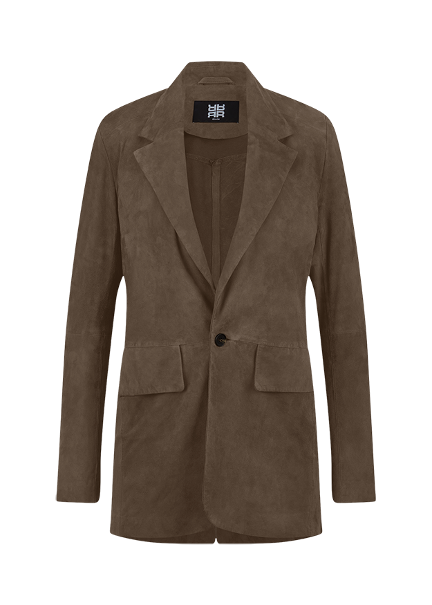 Blazer aus Veloursleder