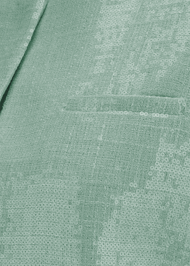 linen, sequins, top, shirt, grün