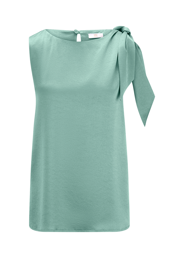 Kleid, Kurzarm, Vornähte, einfarbig, Schulterband