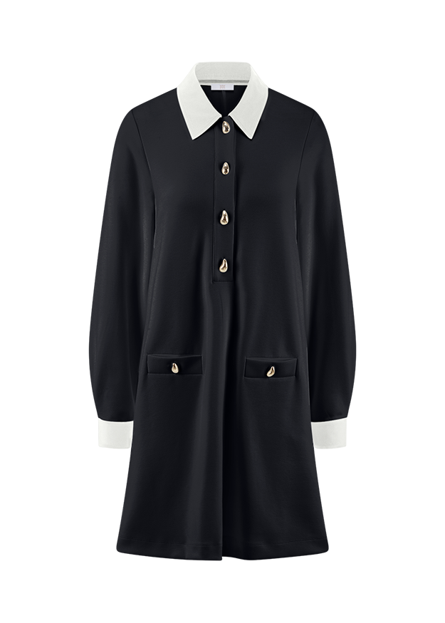 Kleid mit Hemdkragen