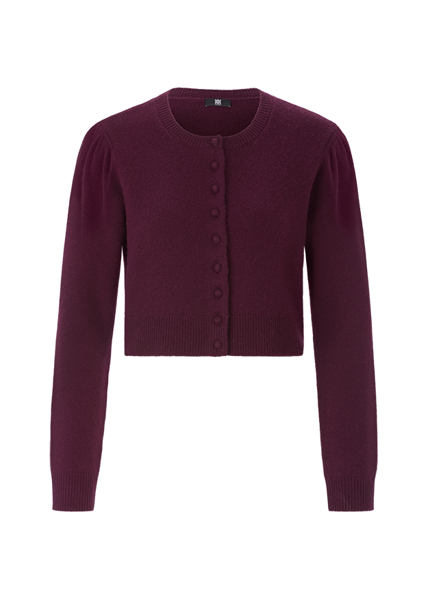 Cardigan mit Puffärmeln