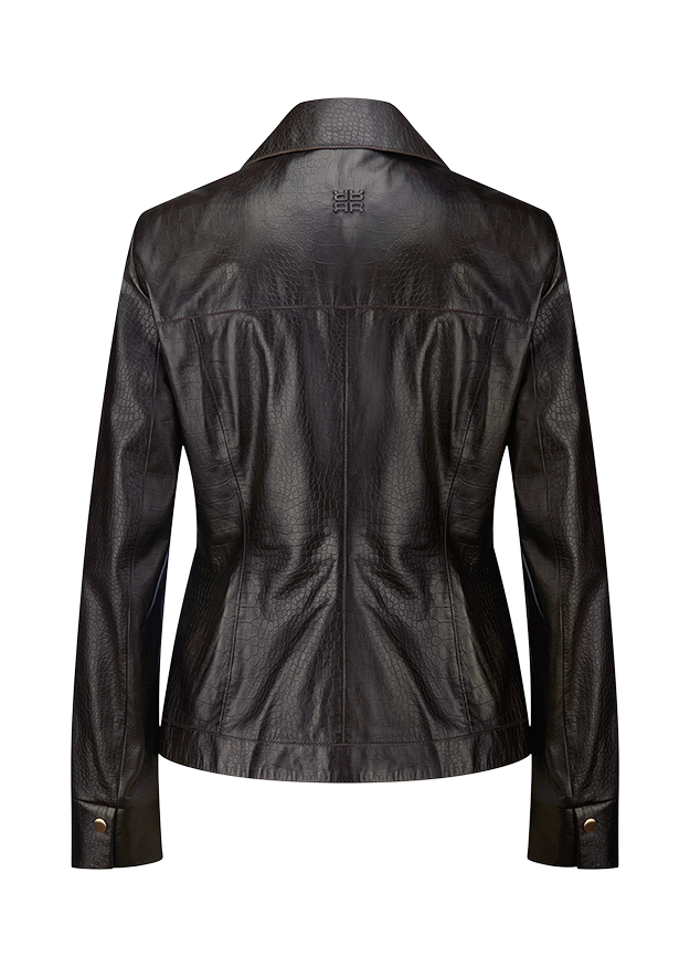 Lederjacke, Schwarz, Leder, jacke, Weiches Leder