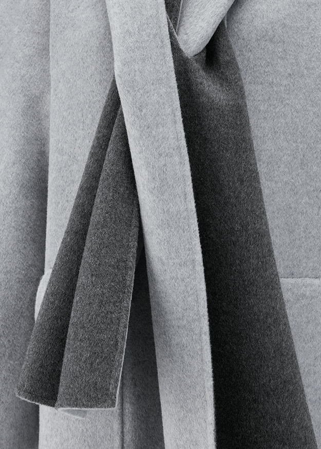 Mantel, Schal, Wollmaterial, Stoff, Graustufen