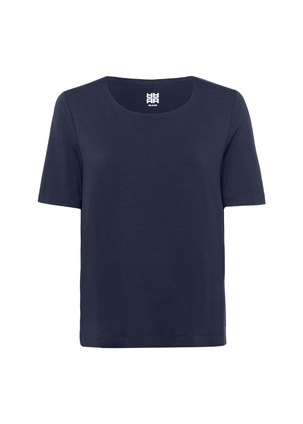 Shirt with Round Neckline