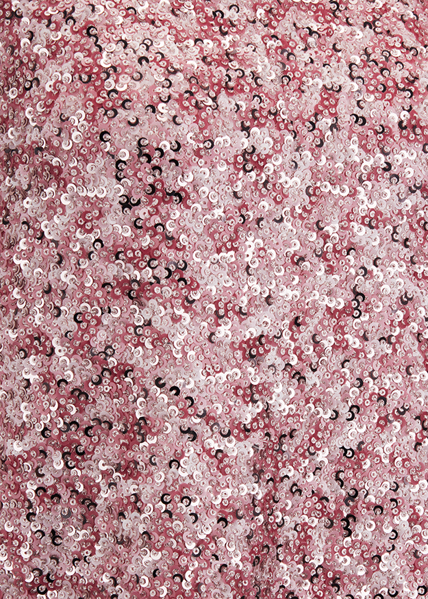 Pailletten, Rosafarbene Pailletten, Seidenähnlicher Stoff, Rosarot, Stofftextur