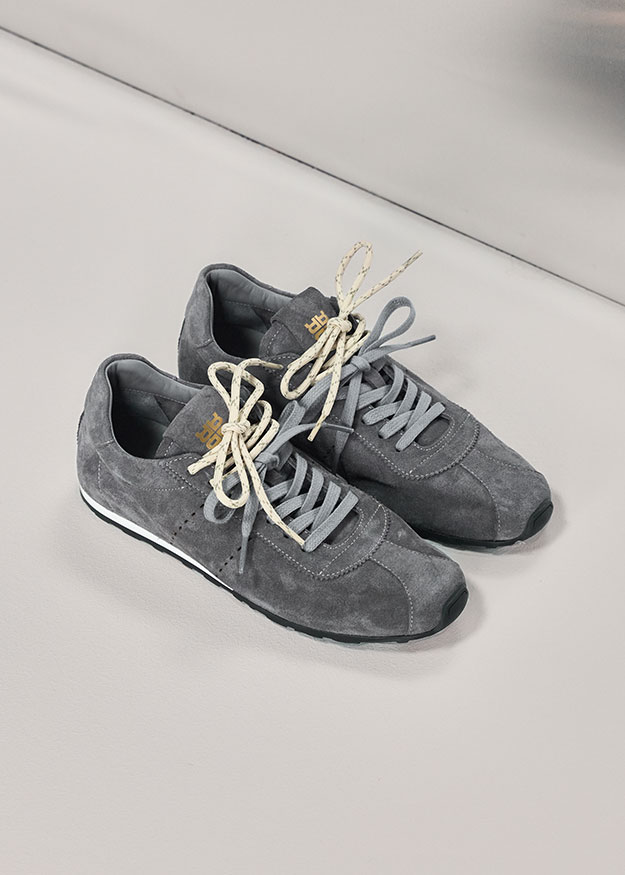 sneakers, grau, laufschuh?, leder?,  sneaker-setup