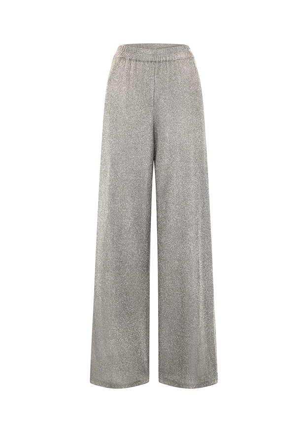 Glittery Fabric Trousers