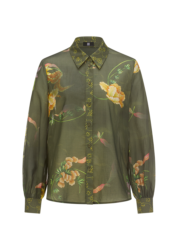 Riani Short Sleeved Blouse In Provence Print 445570 4261 Col 184