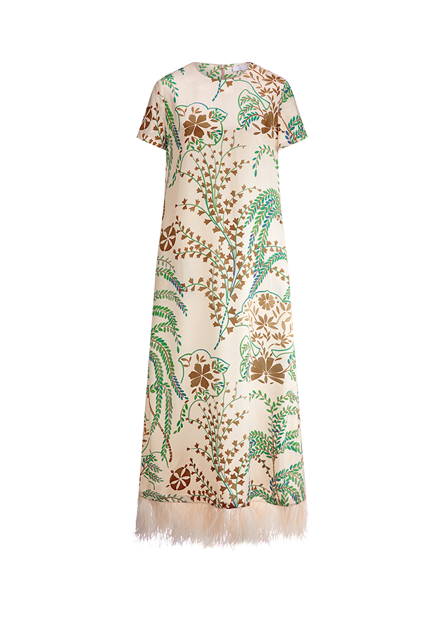 Riani KLEID Script Patterned Shirt Dress With 3/4 Balloon Sleeves Black